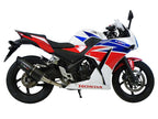 GPR exhaust Honda Cbr 300 R 2014-2016, Furore Nero, Racing slip-on exhaust including link pipe - GPR Exhausts