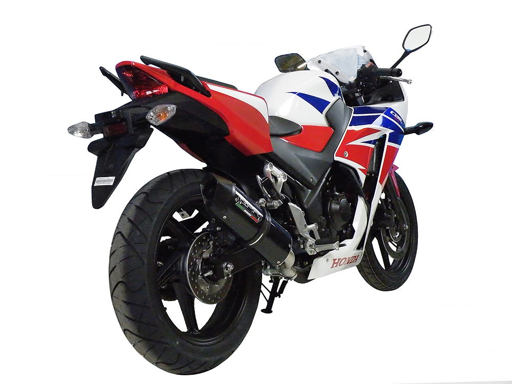GPR exhaust Honda Cbr 300 R 2014-2016, Furore Nero, Racing slip-on exhaust including link pipe - GPR Exhausts