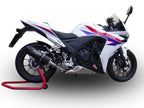 GPR exhaust Honda Cbr 500 R 2022-2023, Furore Nero, Homologated legal slip-on exhaust including removable db killer and link pipe - GPR Exhausts