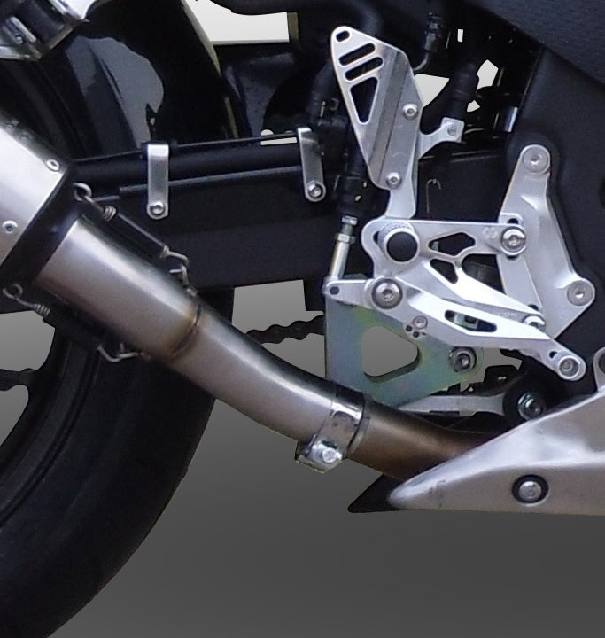 GPR exhaust Honda Cbr 500 R 2017-2018, Powercone Evo, Homologated legal slip-on exhaust including removable db killer and link pipe - GPR Exhausts