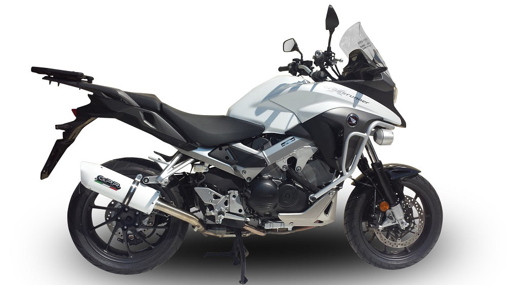 GPR exhaust Honda Crossrunner 800 Vfr 800 X 2017-2020, Albus Evo4, Homologated legal slip-on exhaust including removable db killer and link pipe - GPR Exhausts