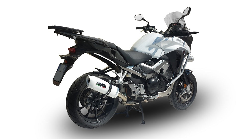 GPR exhaust Honda Vfr 800 X Crossrunner 800  2015-2016, Albus Ceramic, Homologated legal slip-on exhaust including removable db killer and link pipe - GPR Exhausts