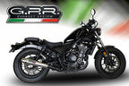 GPR exhaust Honda Cmx 500 Rebel 2021-2023, Ultracone, Homologated legal slip-on exhaust including removable db killer and link pipe - GPR Exhausts