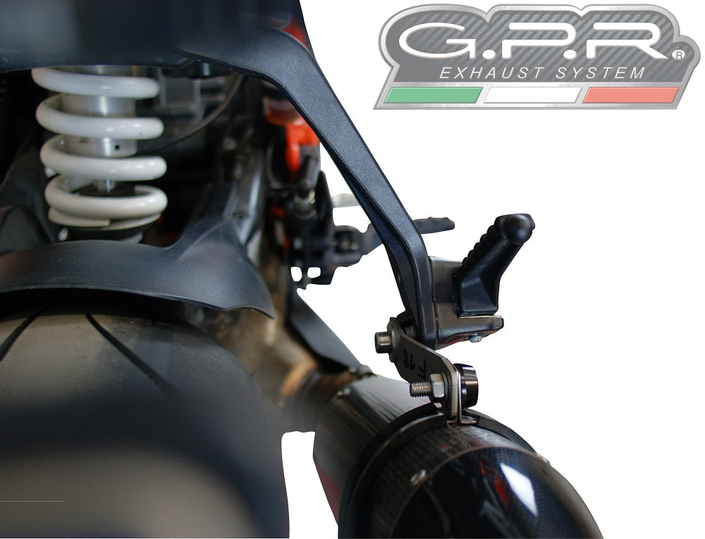 GPR exhaust Ktm Super Duke 1290 R  2017-2019, Albus Evo4, Homologated legal slip-on exhaust including removable db killer and link pipe - GPR Exhausts