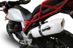 GPR exhaust Moto Guzzi V85 TT 2019-2020, Albus Evo4, Homologated legal slip-on exhaust including removable db killer and link pipe - GPR Exhausts