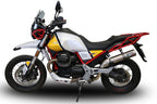 GPR exhaust Moto Guzzi V85 TT 2019-2020, M3 Titanium Natural, Homologated legal slip-on exhaust including removable db killer and link pipe - GPR Exhausts