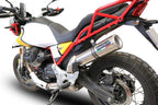 GPR exhaust Moto Guzzi V85 TT 2019-2020, M3 Titanium Natural, Homologated legal slip-on exhaust including removable db killer and link pipe - GPR Exhausts