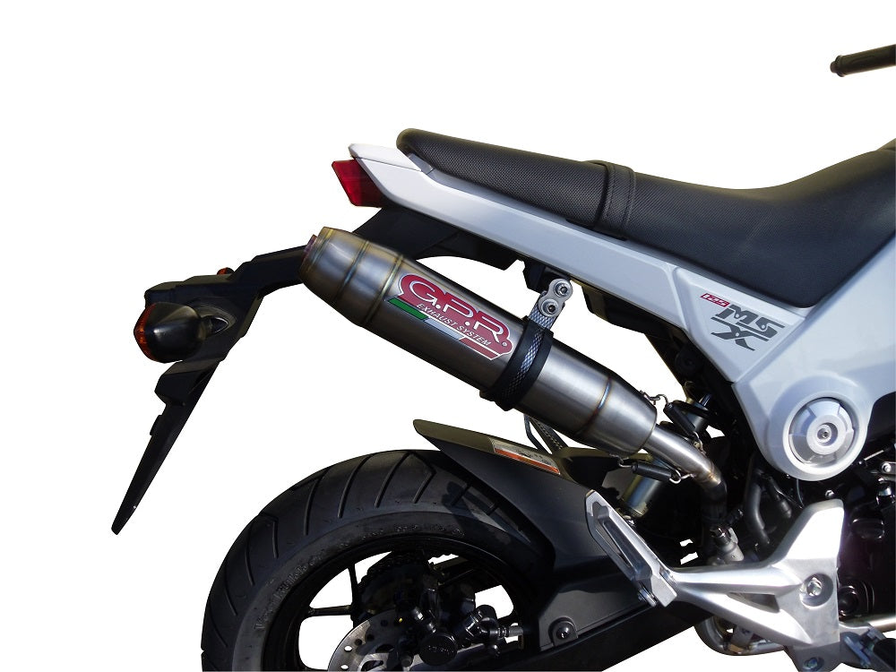 GPR exhaust Honda Msx - Grom 125  2018-2020, Deeptone Inox, Racing full system exhaust - GPR Exhausts