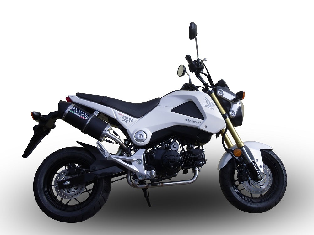 GPR exhaust Honda Msx - Grom 125  2013-2017, Furore Nero, Racing full system exhaust - GPR Exhausts