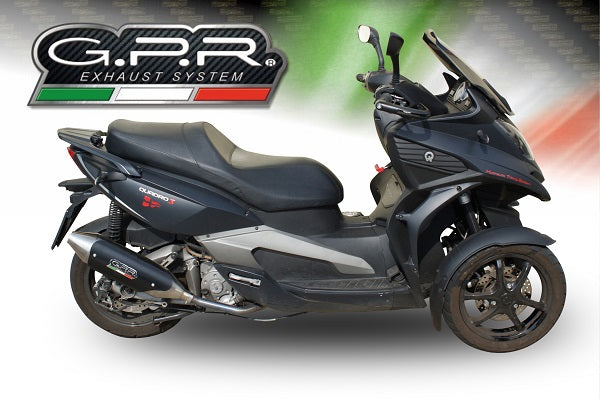 GPR exhaust Quadro 350 S 2012-2016, Power Bomb, Homologated legal silencer exhaust including removable db killer - GPR Exhausts