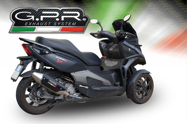 GPR exhaust Quadro 3 QUADRO 2014-2017, Power Bomb, Homologated legal silencer exhaust including removable db killer - GPR Exhausts