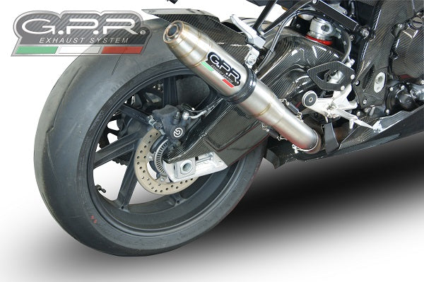 GPR exhaust Bmw S 1000 RR -M  2015-2016, Deeptone Inox, Racing slip-on exhaust including link pipe - GPR Exhausts