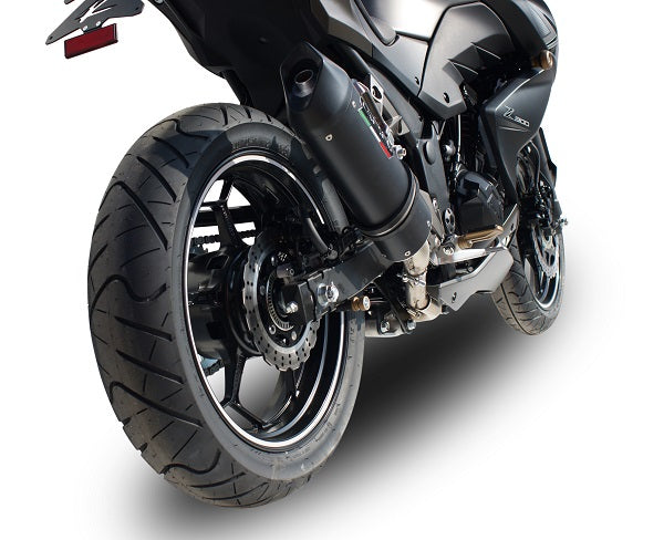 GPR exhaust Kawasaki Z 300 2014-2017, Furore Nero, Homologated legal slip-on exhaust including removable db killer and link pipe - GPR Exhausts