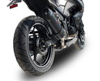 GPR exhaust Kawasaki Z 300 2014-2017, Furore Nero, Homologated legal slip-on exhaust including removable db killer and link pipe - GPR Exhausts