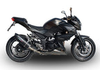 GPR exhaust Kawasaki Z 300 2014-2017, Furore Nero, Homologated legal slip-on exhaust including removable db killer and link pipe - GPR Exhausts