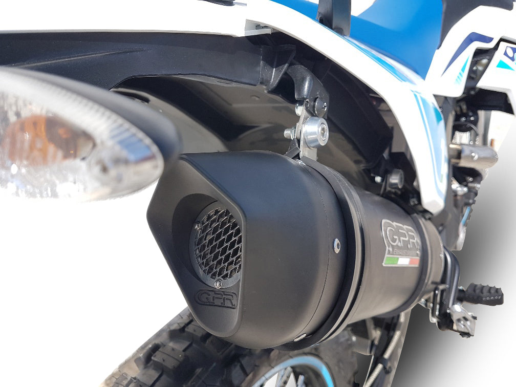 GPR exhaust UM Motorcycles Dsr Adventure TT 125  2018-2020, Furore Nero, Slip-on exhaust legal for UK and non-EU markets including link pipe and remov - GPR Exhausts