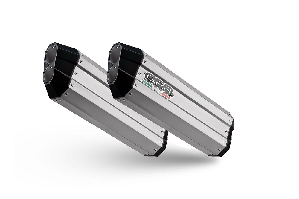 GPR exhaust Bmw K 1600 Gtl 2021-2024, Hyper Sonic Titanium, Homologated legal slip-on exhaust including removable db killer and link pipe - GPR Exhausts