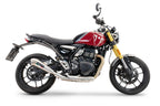 GPR exhaust Triumph Scrambler 400 X 2023-2025, Powercone Evo, Homologated legal slip-on exhaust including removable db killer and link pipe - GPR Exhausts