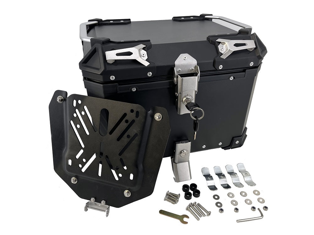 GPR Tech Alpi-Tech 45L Aluminium Top Case - Black with Soft Backrest - image 21