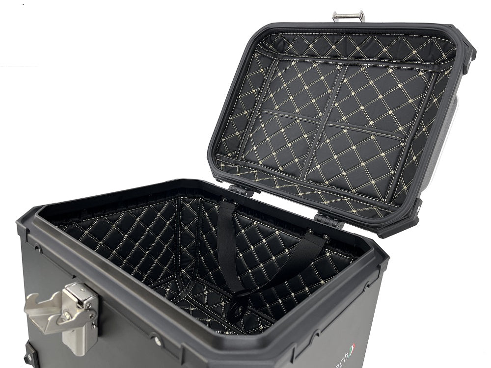 GPR Tech Alpi-Tech 55L Aluminium Top Case - Black with Soft Backrest - image 20