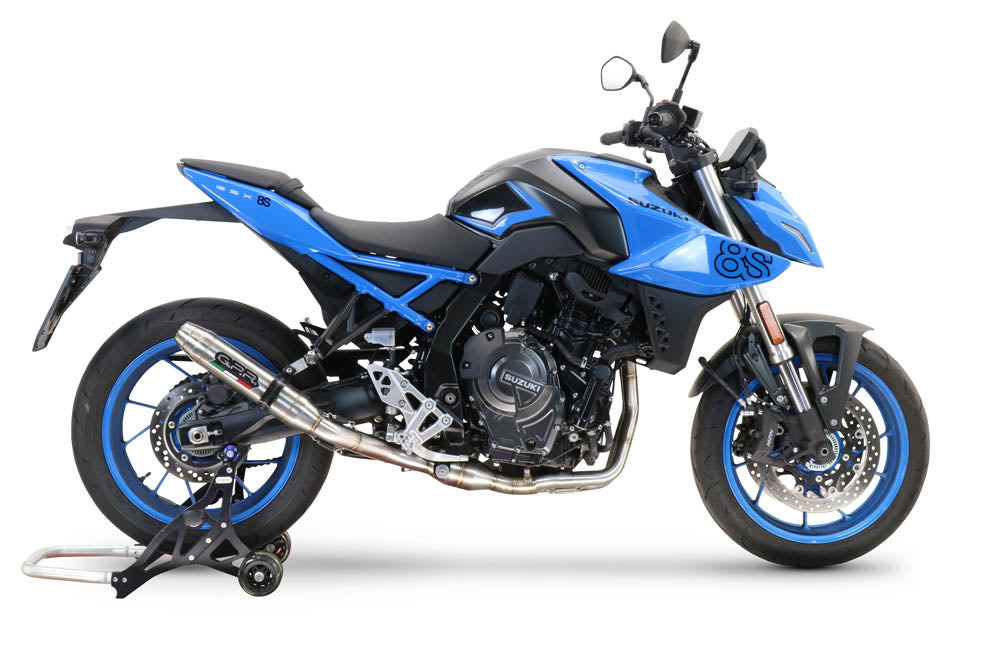 GPR exhaust Suzuki Gsx-8S 2022-2024, Deeptone Inox, full system exhaust legal for UK and non-EU countries including removable db killer - GPR Exhausts