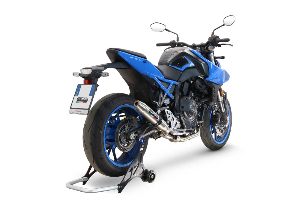 GPR exhaust Suzuki Gsx-8R 2022-2024, Deeptone Inox, full system exhaust legal for UK and non-EU countries including removable db killer - GPR Exhausts