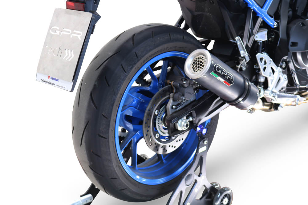 GPR exhaust Suzuki Gsx-8R 2022-2024, M3 Black Titanium, full system exhaust legal for UK and non-EU countries including removable db killer - GPR Exhausts