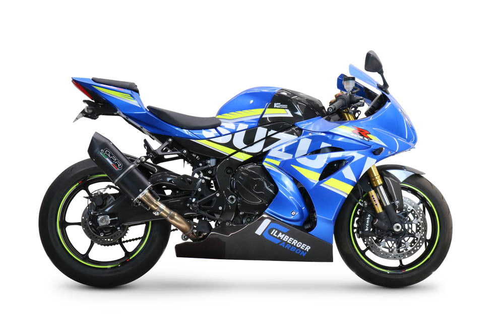 GPR exhaust Suzuki Gsx-R 1000 - 1000 R  2017-2020, Furore Nero, Racing slip-on exhaust including link pipe - GPR Exhausts