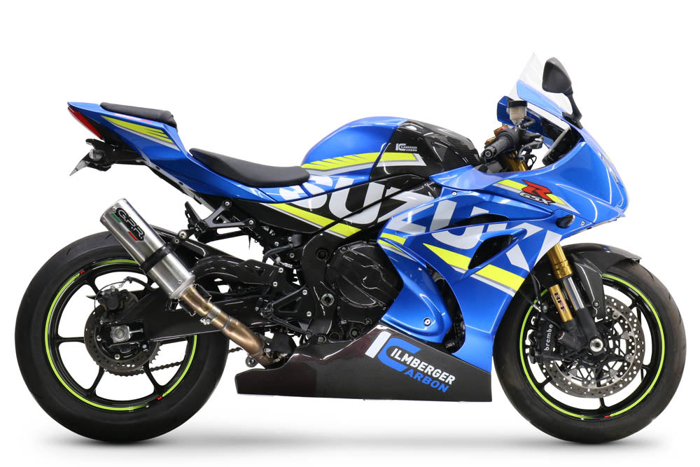 GPR exhaust Suzuki Gsx-R 1000 - 1000 R  2017-2020, M3 Inox , Racing slip-on exhaust including link pipe - GPR Exhausts