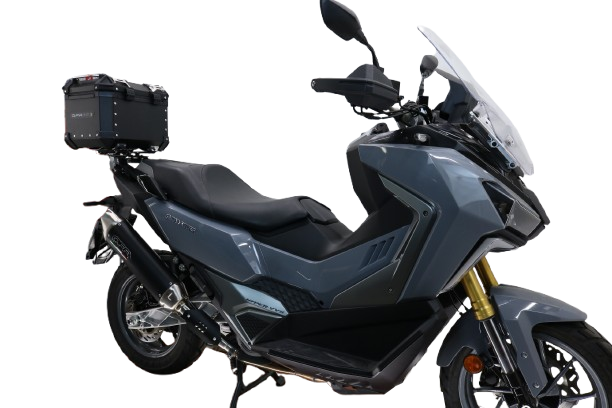 GPR Tech Alpi-Tech 26L Aluminium Top Case with Specific Fitting Plate - SYM ADX TG 400 (2024–2026) - Black
