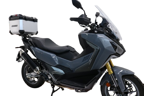 GPR Tech Alpi-Tech 35L Aluminium Top Case with Specific Fitting Plate - SYM ADX TG 400 (2024–2026) - Silver