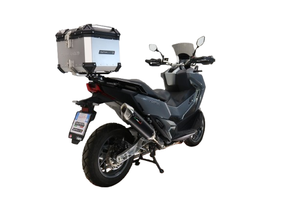 GPR Tech Alpi-Tech 35L Aluminium Top Case with Specific Fitting Plate - SYM ADX TG 400 (2024–2026) - Silver - image 2