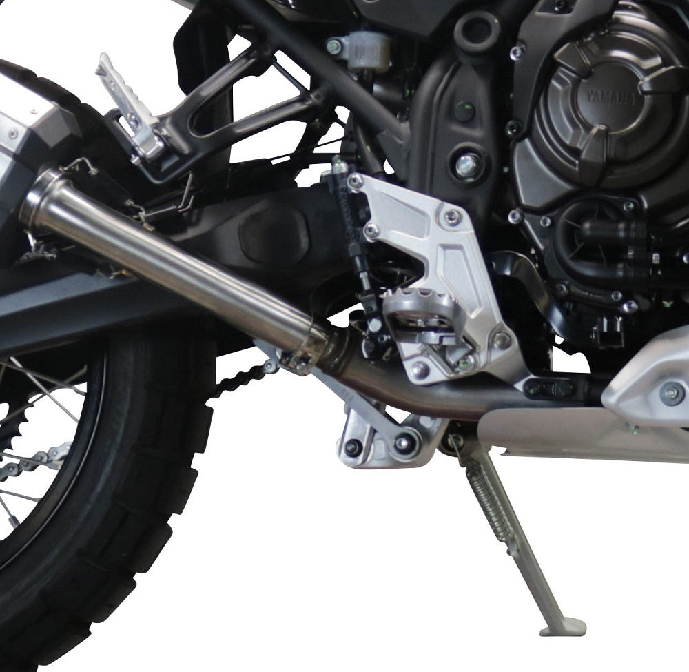 GPR exhaust Yamaha Tenere 700 2019-2020, Furore Evo4 Nero, Homologated legal slip-on exhaust including removable db killer and link pipe - GPR Exhausts