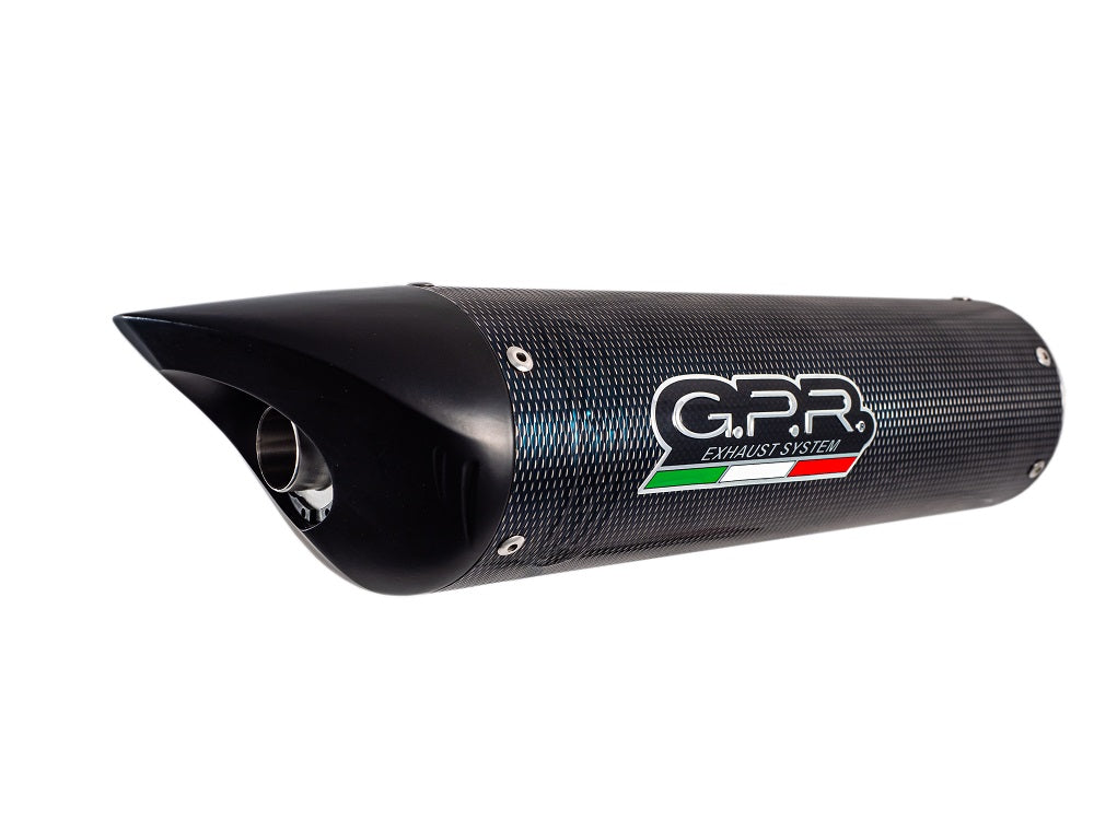 GPR exhaust Benelli Tnt 1130 2008-2016, Tiburon Poppy, Homologated legal slip-on exhaust including removable db killer and link pipe - GPR Exhausts
