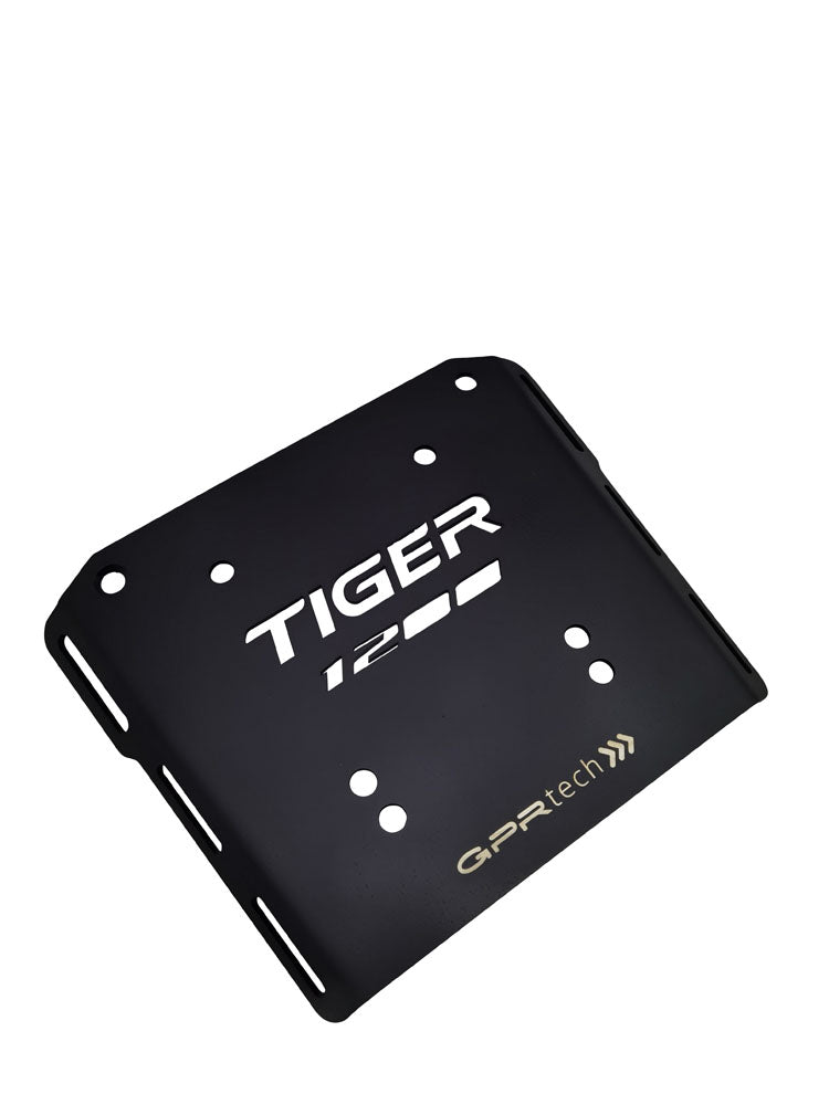 GPR Tech Alpi-Tech 35L Aluminium Top Case with Specific Fitting Plate - Triumph Tiger 1200 explorer XR - XRT - XCX - XCA (2017–2021) - Silver - image 2