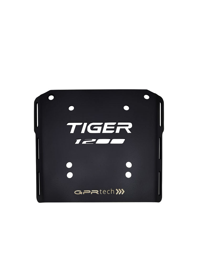 GPR Tech Alpi-Tech 35L Aluminium Top Case with Specific Fitting Plate - Triumph Tiger 1200 explorer XR - XRT - XCX - XCA (2017–2021) - Silver - image 3