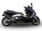 GPR exhaust Yamaha T-Max 500 2001-2011, Furore Nero, Homologated legal full system exhaust, including removable db killer - GPR Exhausts