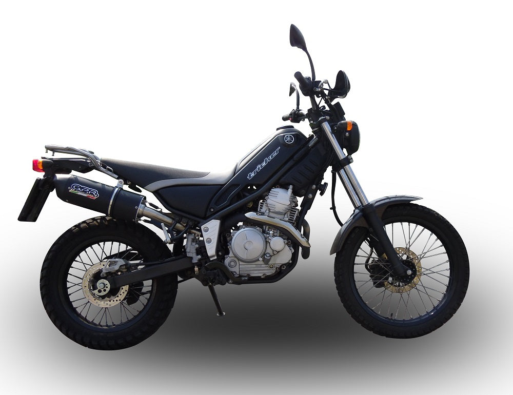 GPR exhaust Yamaha Tricker 250 2005-2008, Furore Nero, Homologated legal full system exhaust, including removable db killer - GPR Exhausts