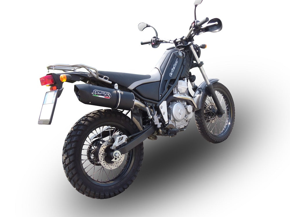 GPR exhaust Yamaha Tricker 250 2005-2008, Furore Nero, Homologated legal full system exhaust, including removable db killer - GPR Exhausts