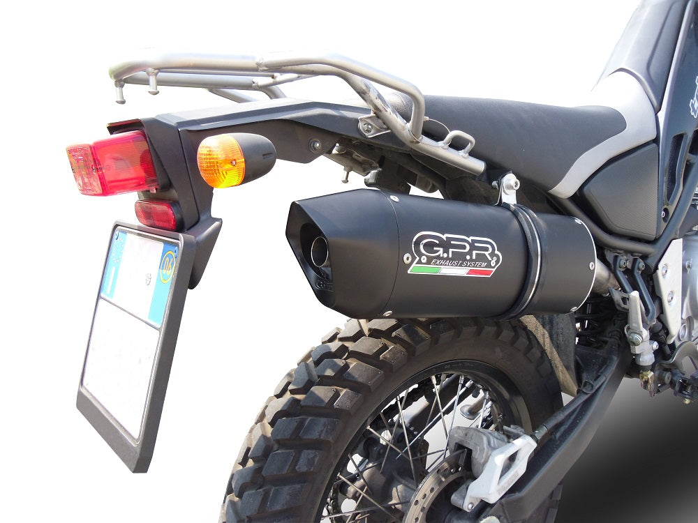 GPR exhaust Yamaha Tricker 250 2005-2008, Furore Nero, Homologated legal full system exhaust, including removable db killer - GPR Exhausts