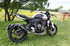 GPR exhaust Triumph Trident 660 2021-2024, M3 Black Titanium, full system exhaust legal for UK and non-EU countries including removable db killer - GPR Exhausts
