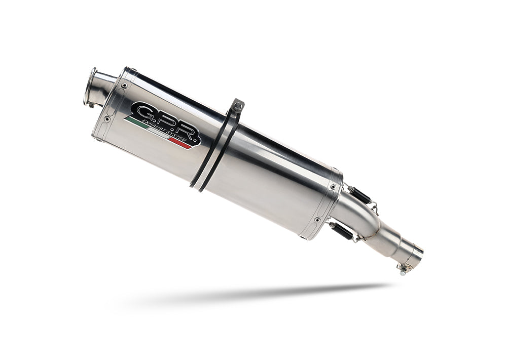 GPR exhaust Honda Transalp XL 650 V 2000-2006, Trioval, Homologated legal slip-on exhaust including removable db killer and link pipe - GPR Exhausts