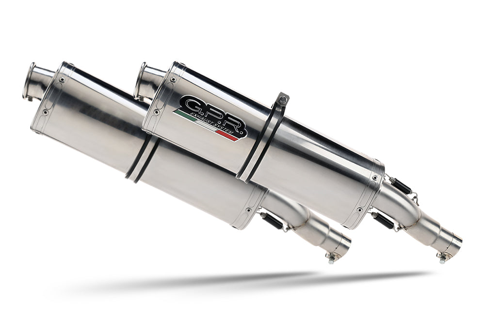 GPR exhaust Yamaha Xt 660 X-R  2004-2014, Trioval, Dual Homologated legal slip-on exhaust including removable db killers and link pipes - GPR Exhausts