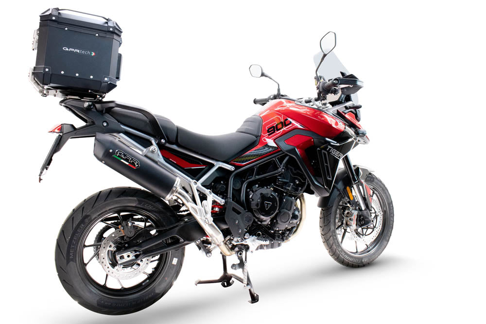 GPR Tech Alpi-Tech 35L Aluminium Top Case with Specific Fitting Plate - Triumph Tiger 900 GT / Pro / Rally Pro (2024–2025) - Black