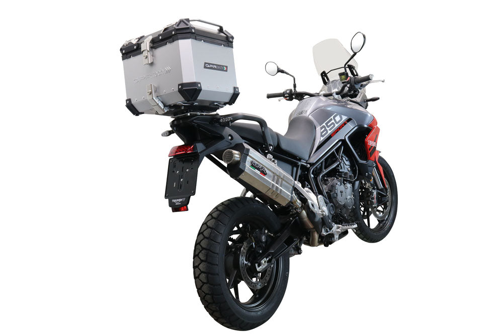 GPR Tech Alpi-Tech 35L Aluminium Top Case with Specific Fitting Plate - Triumph Tiger 850 (2020–2024) - Silver - image 2