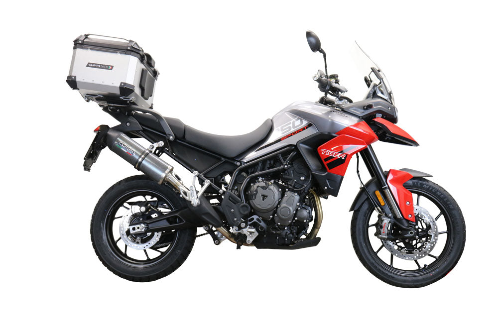 GPR Tech Alpi-Tech 45L Aluminium Top Case with Specific Fitting Plate - Triumph Tiger 850 (2020–2024) - Silver