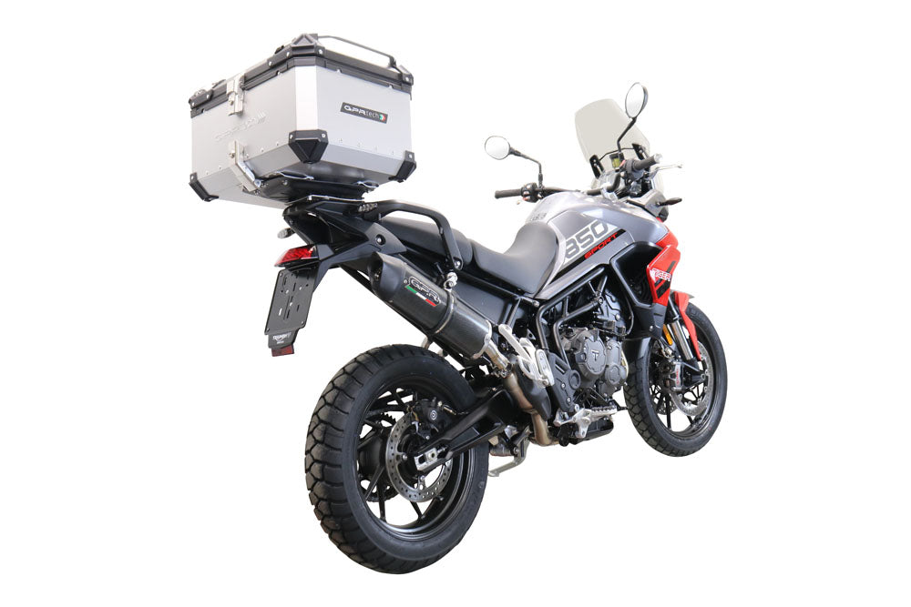 GPR Tech Alpi-Tech 45L Aluminium Top Case with Specific Fitting Plate - Triumph Tiger 850 (2020–2024) - Silver - image 2