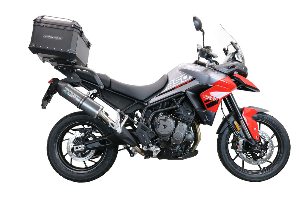 GPR Tech Alpi-Tech 55L Aluminium Top Case with Specific Fitting Plate - Triumph Tiger 850 (2020–2024) - Black