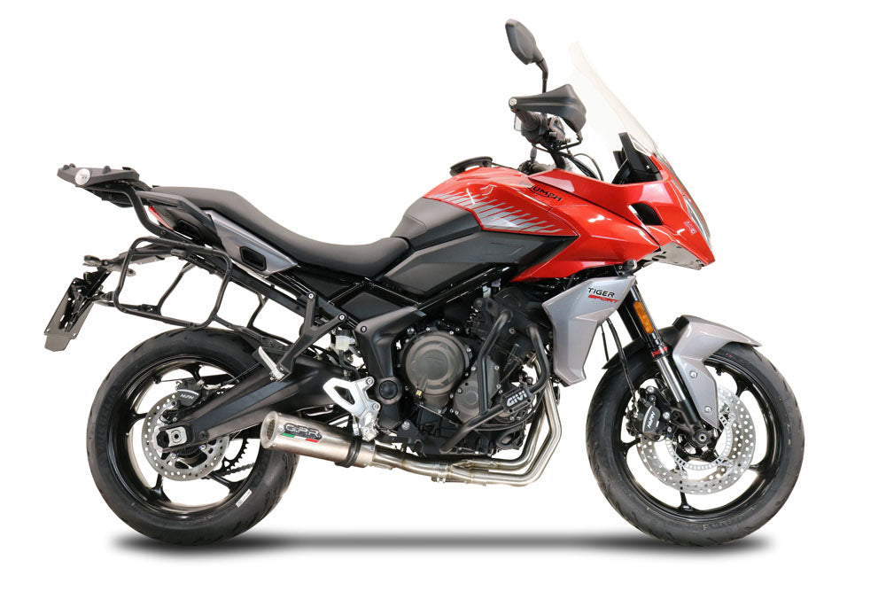 GPR exhaust Triumph Tiger Sport 660 2022-2024, M3 Inox , full system exhaust legal for UK and non-EU countries including removable db killer - GPR Exhausts