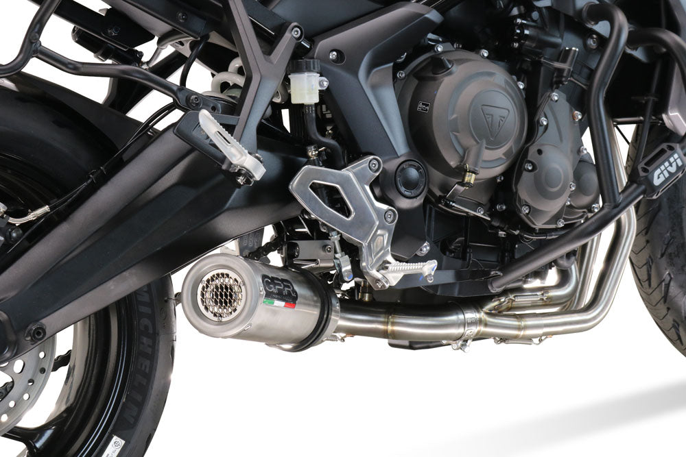 GPR exhaust Triumph Tiger Sport 660 2022-2024, M3 Inox , full system exhaust legal for UK and non-EU countries including removable db killer - GPR Exhausts